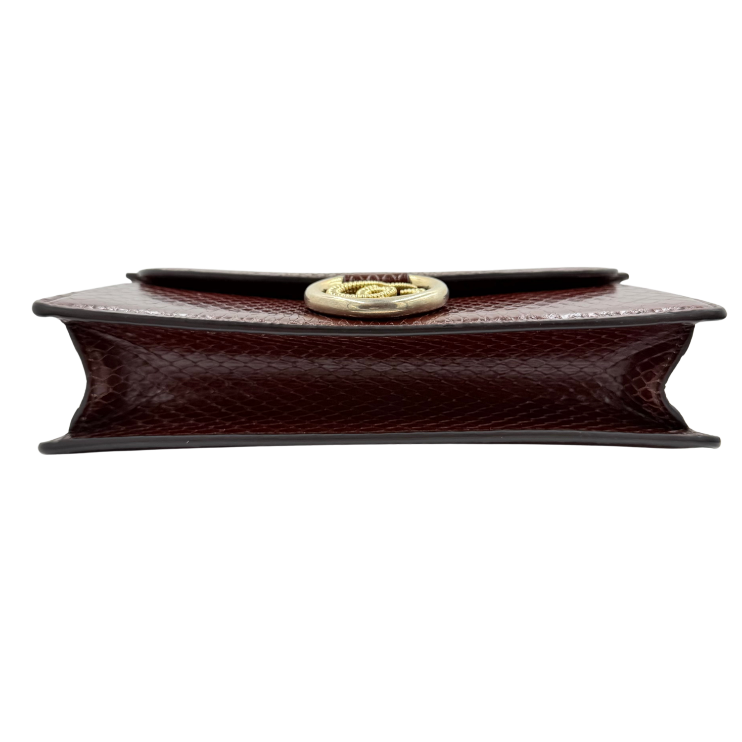 Medium GG Ring Python Burgundy