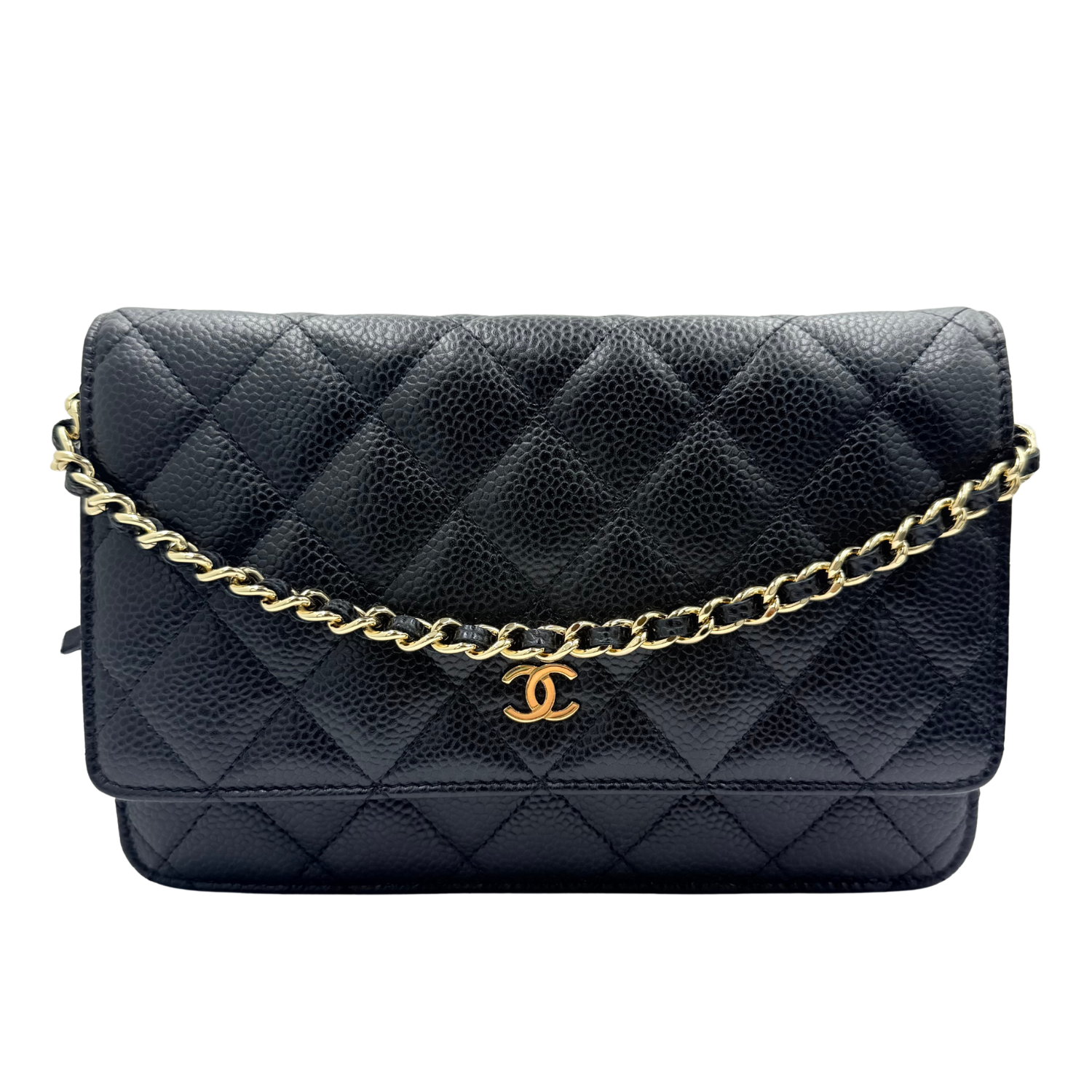 Chanel Classic Quilted Wallet On Chain Black Series 18