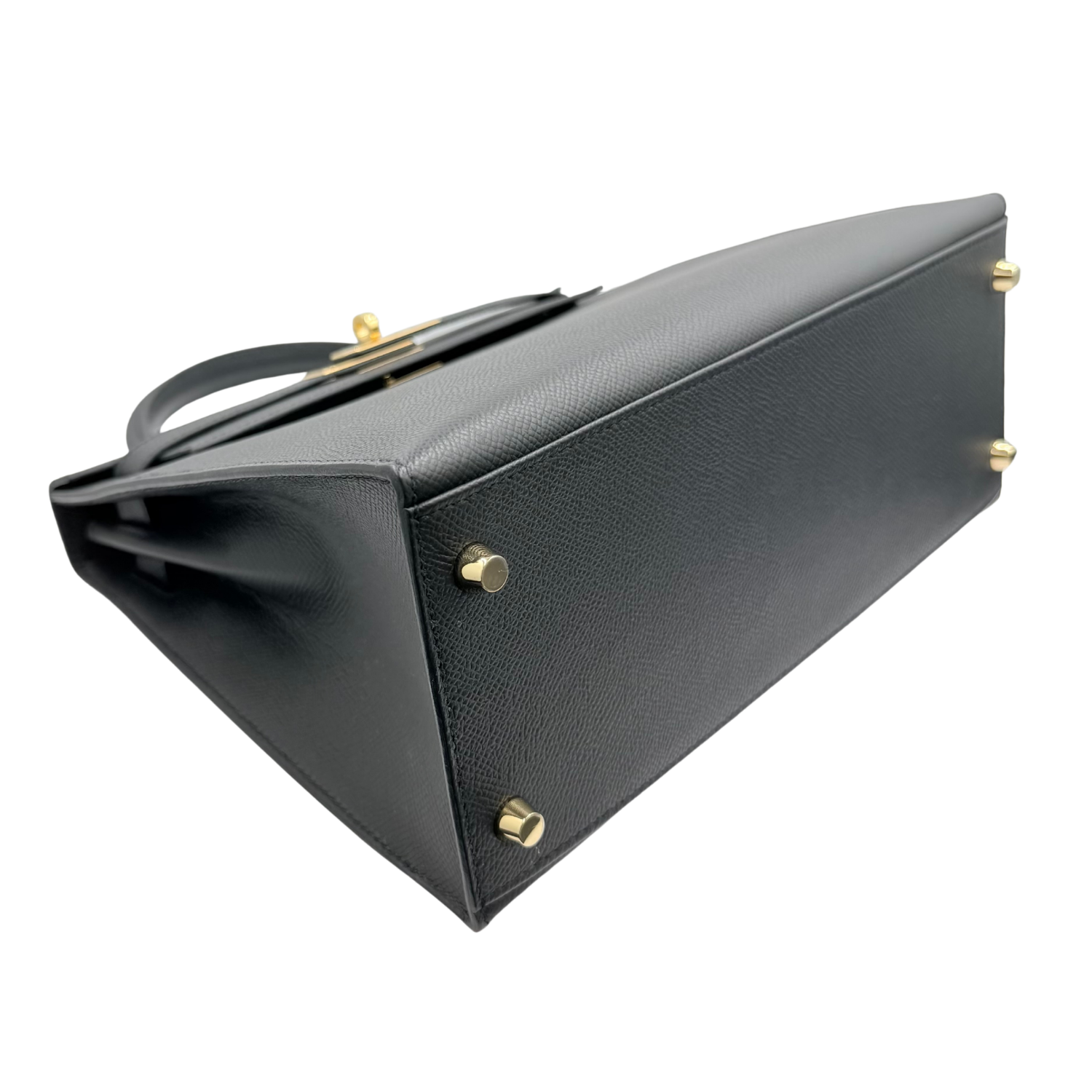 Kelly 28 Epsom Sellier Black Gold Hardware