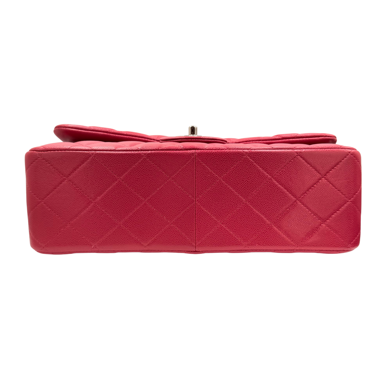 Chanel Jumbo Quilted Caviar Classic Double Flap Bag Red