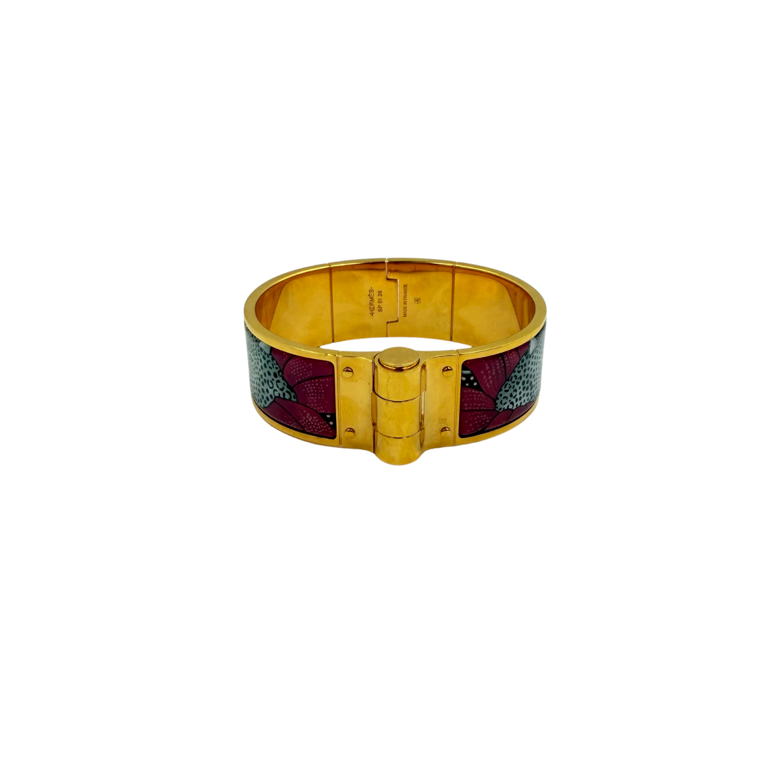 Enamel Printed Charniere Baobab Cat Bracelet