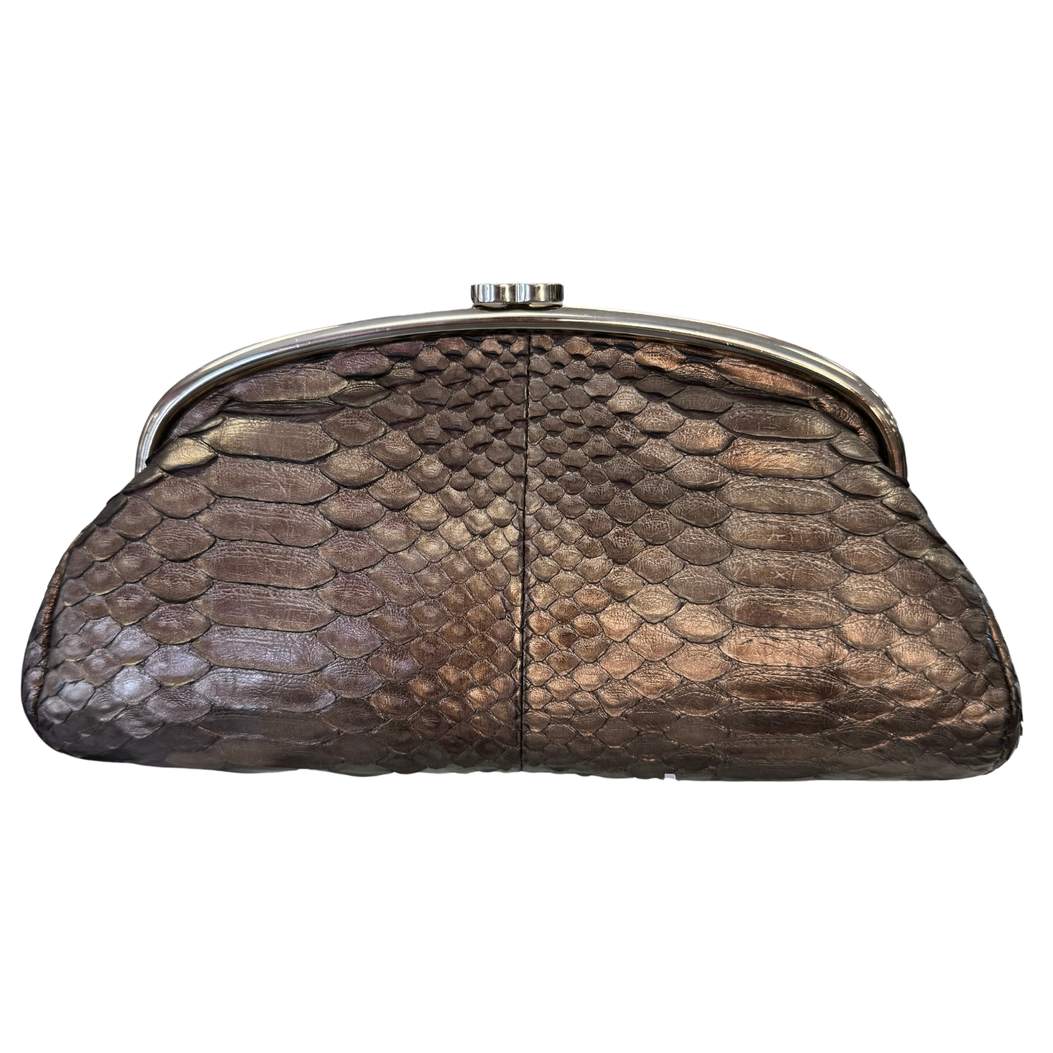 Chanel Python Timeless Clutch