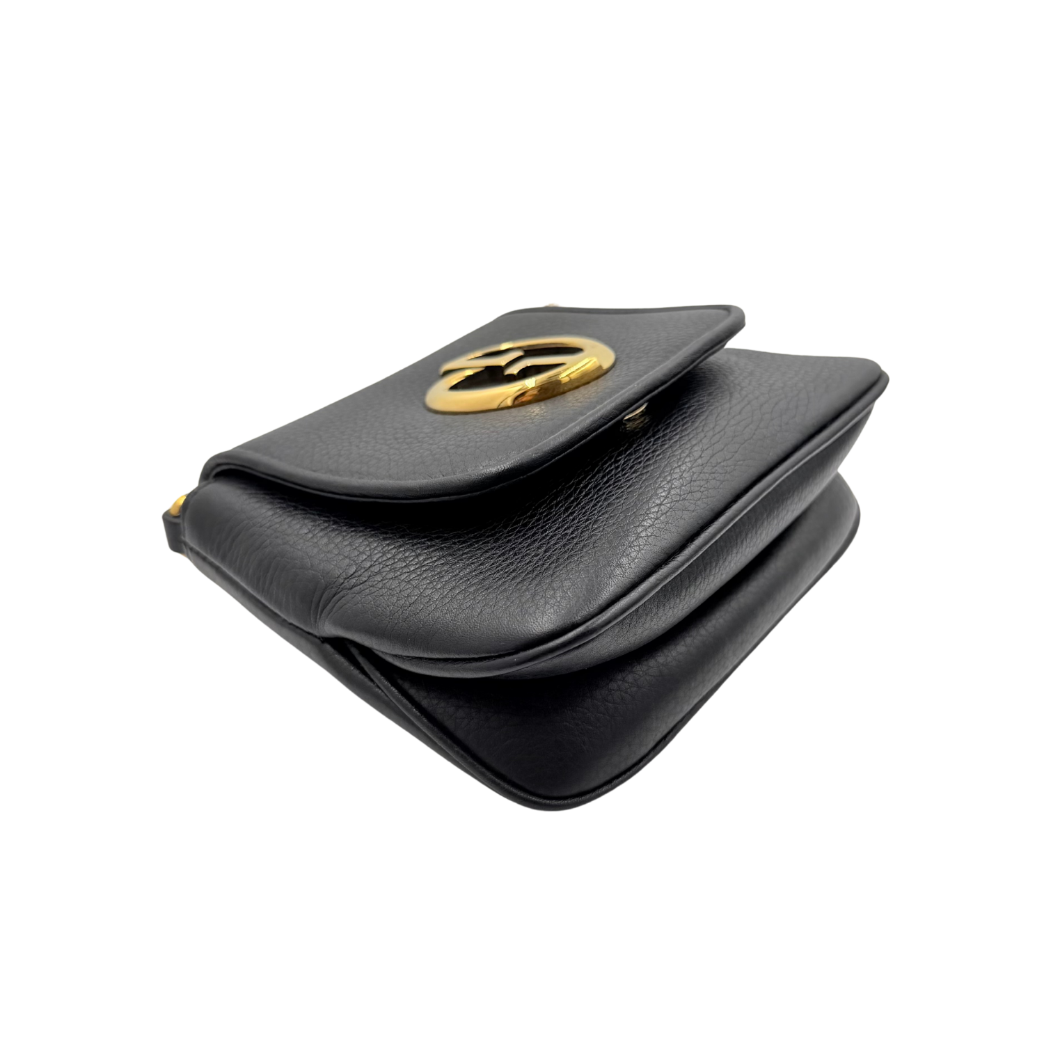 Small Pebbled Calfskin 1973 Shoulder Bag Black