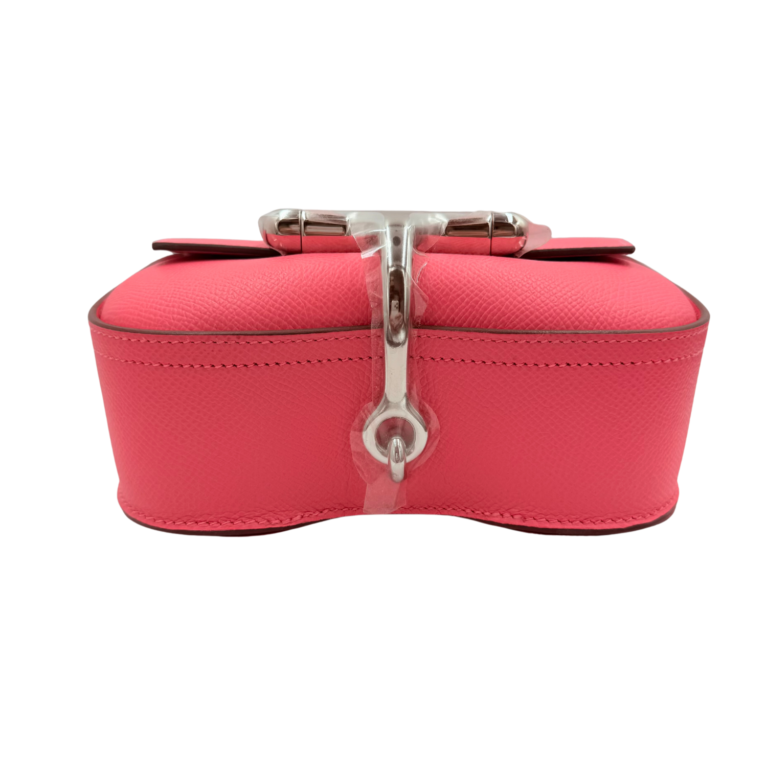 Hermès Mini Della Cavalleria Epsom Leather with Palladium Hardware Rose Azalee