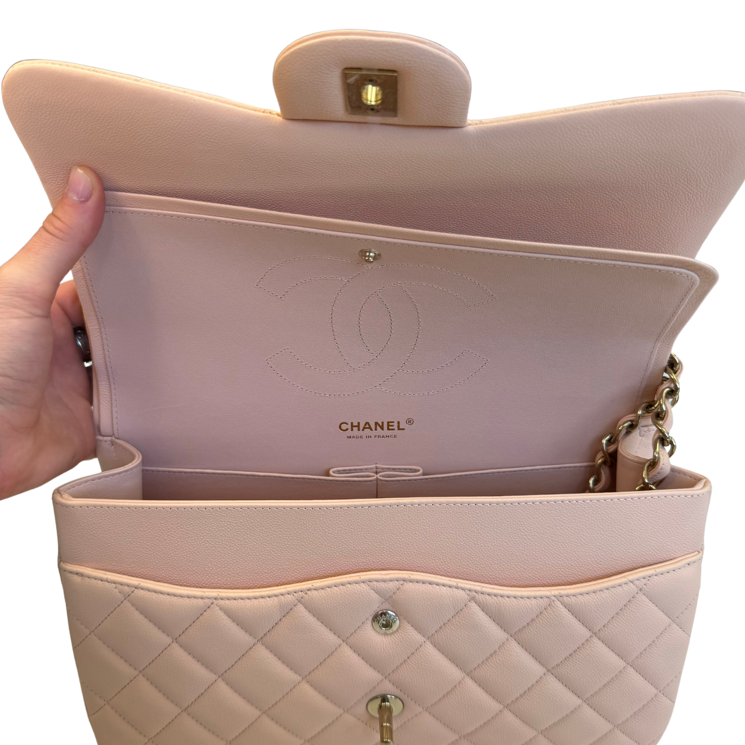 Chanel Jumbo Double Flap Classic Light Beige