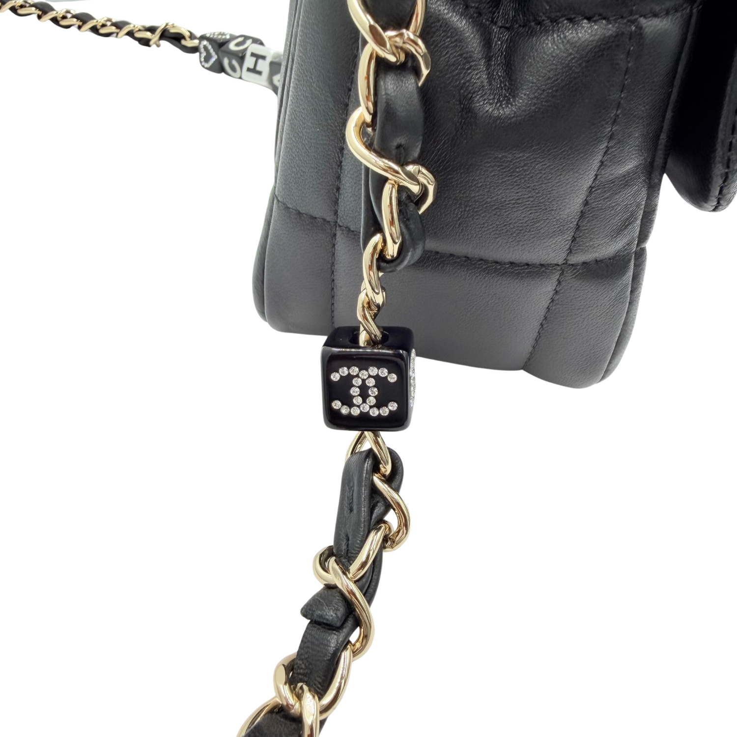 Chanel Limited Lambskin Flap Bag Gold Hardware Black