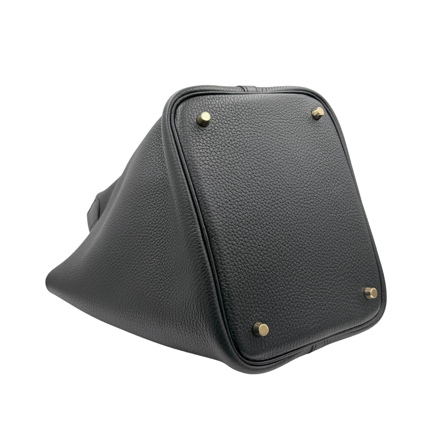 Hermès Picotin Lock 22 Clemence Black with Gold Hardware