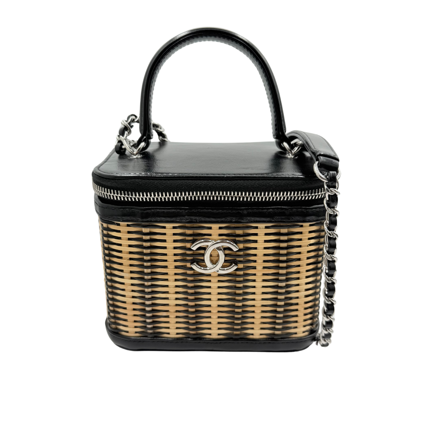 Chanel Small Take Away Wicker Vanity Case