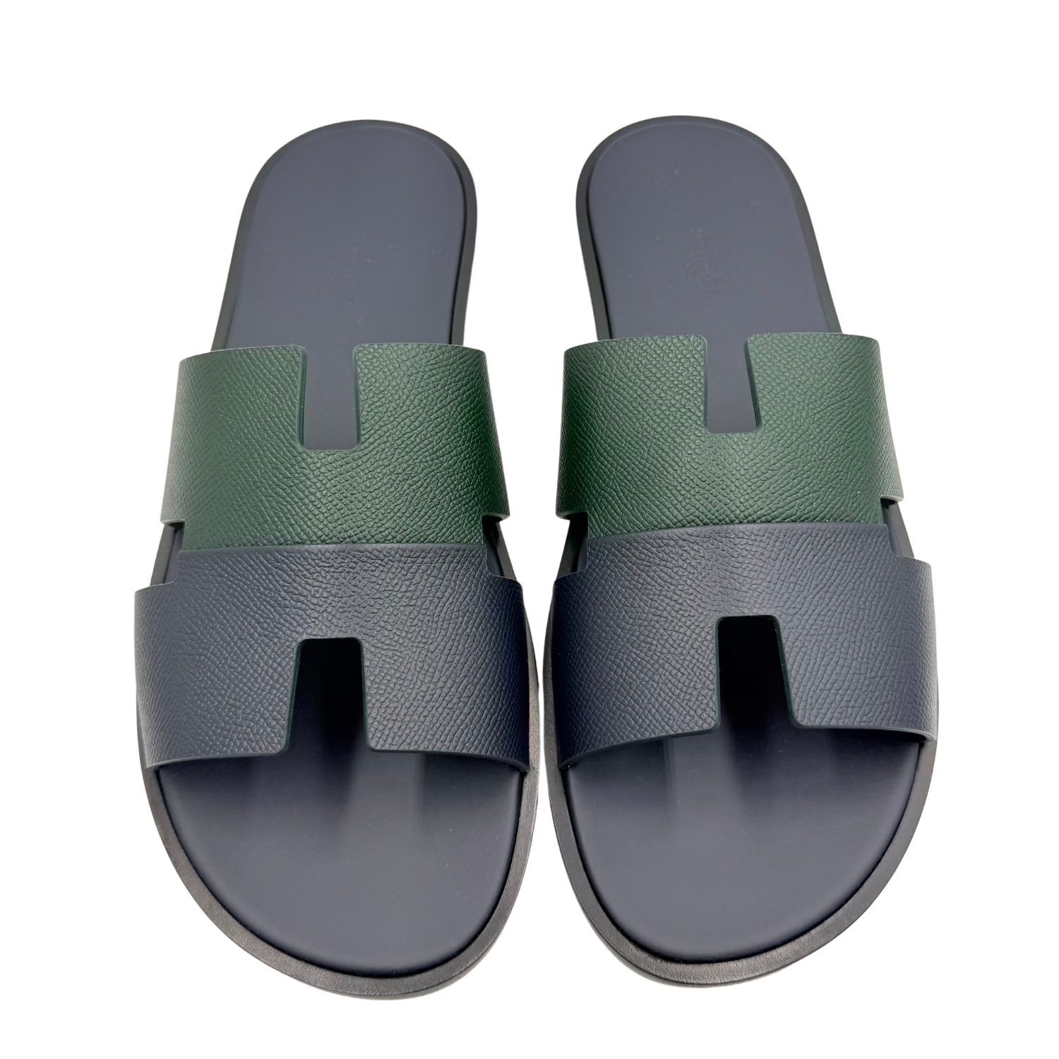 Hermès Izmir Mens Sandal Vert Foncé and Marine