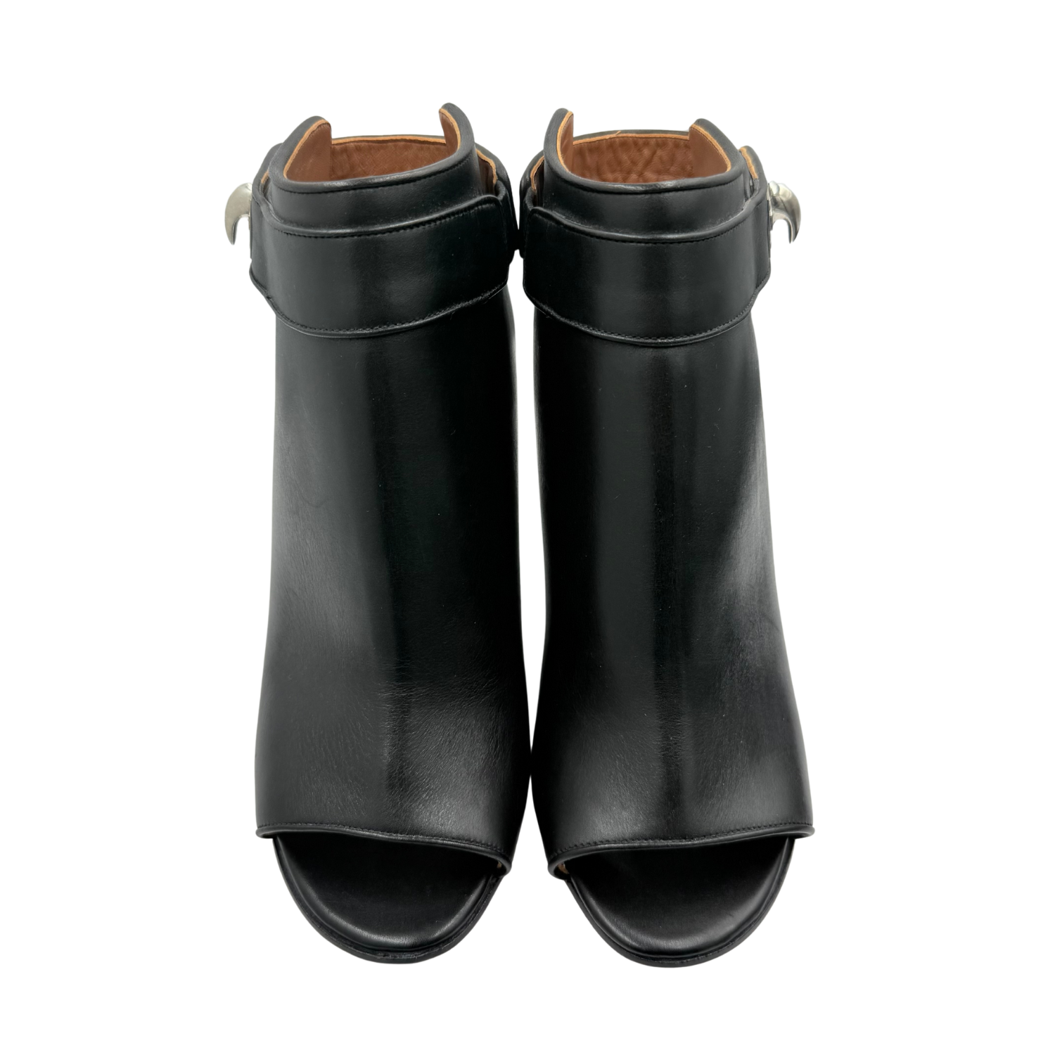 Givenchy Leather Wedge Sandals Black