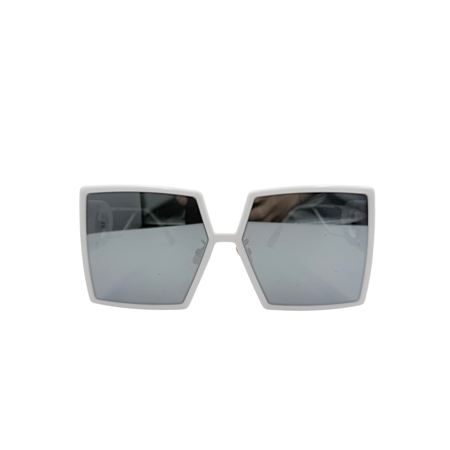 Christian Dior Square 30 Montaigne Sunglasses White