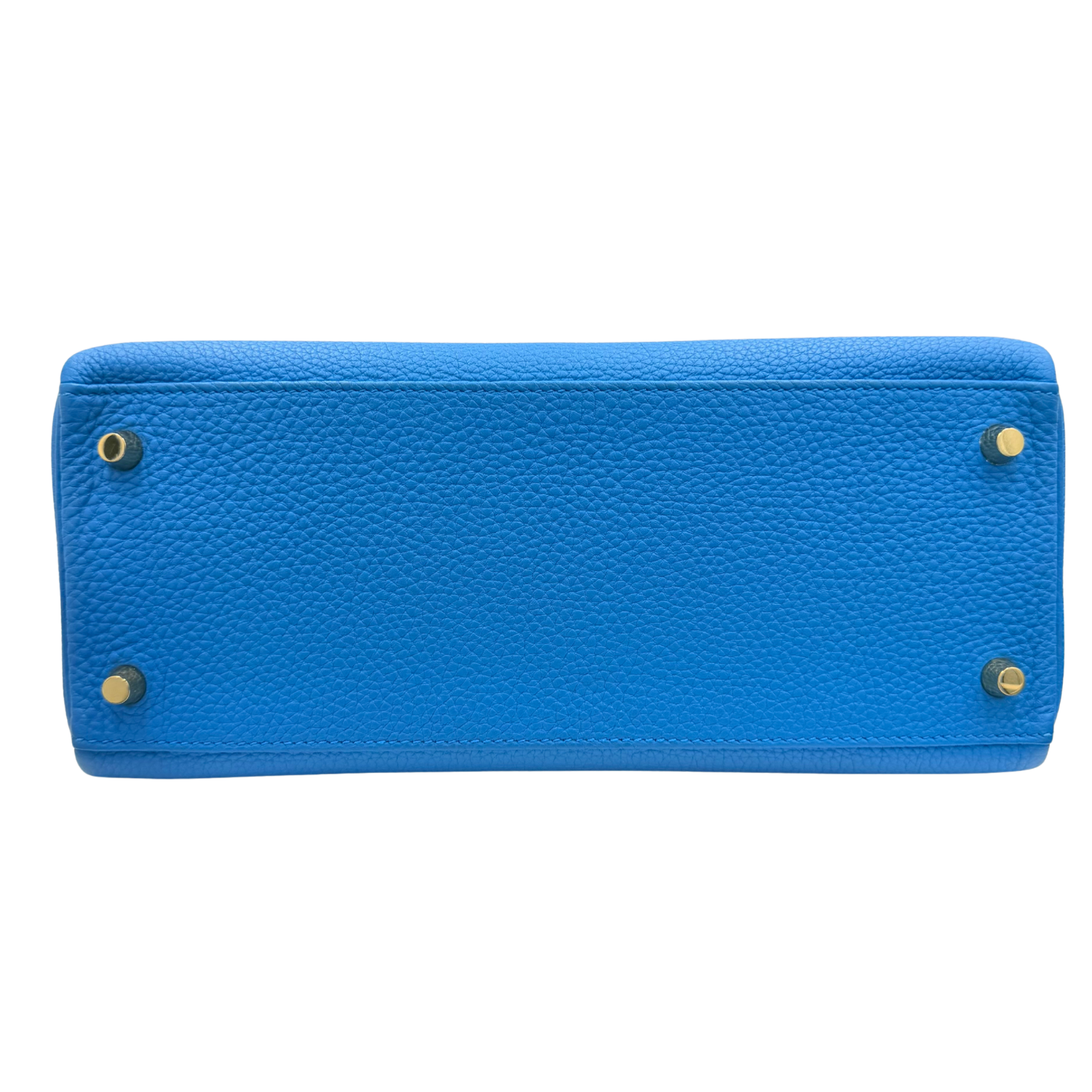Kelly 28 Togo Blue Zanzibar Gold Hardware comes with Twilly