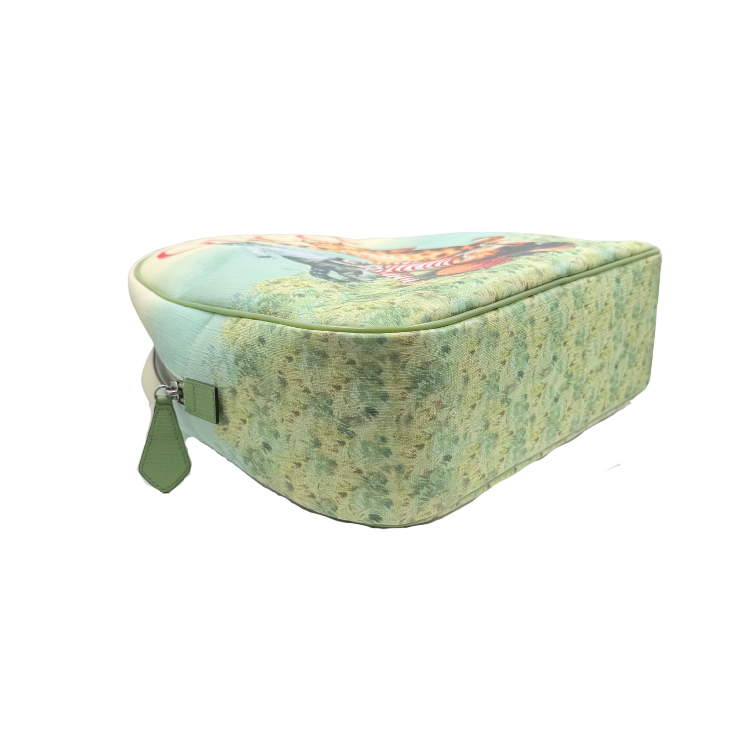 Gucci Green Louis Wain Playing Cats Backpack
