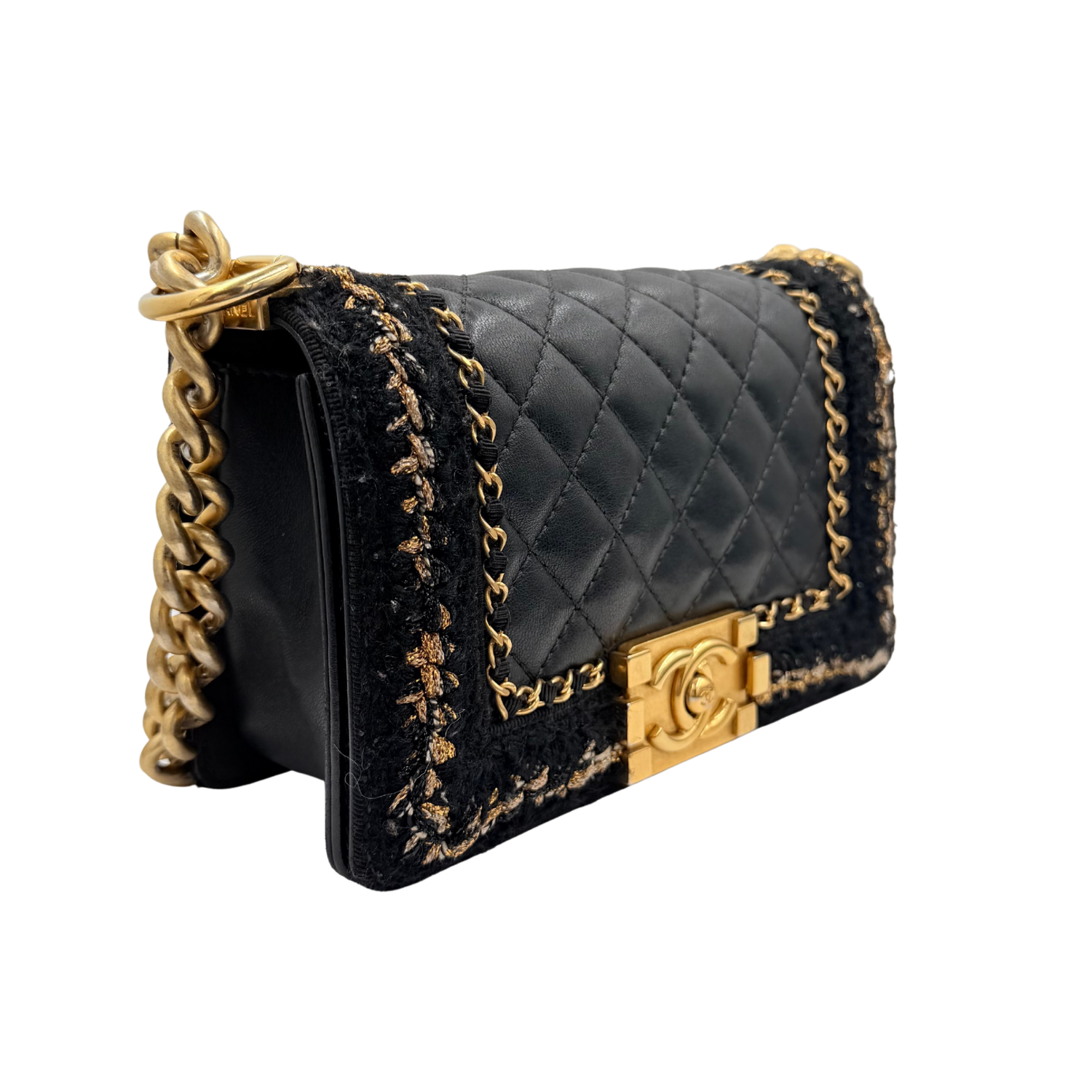 Chanel Small Jacket Boy Bag Black