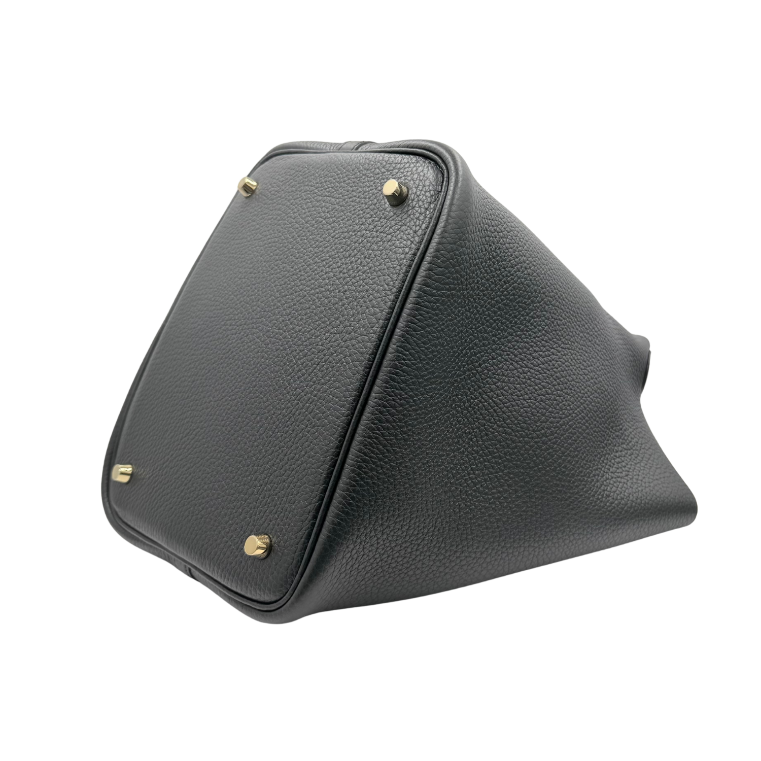 Hermès Picotin Lock 22 Clemence Black with Gold Hardware