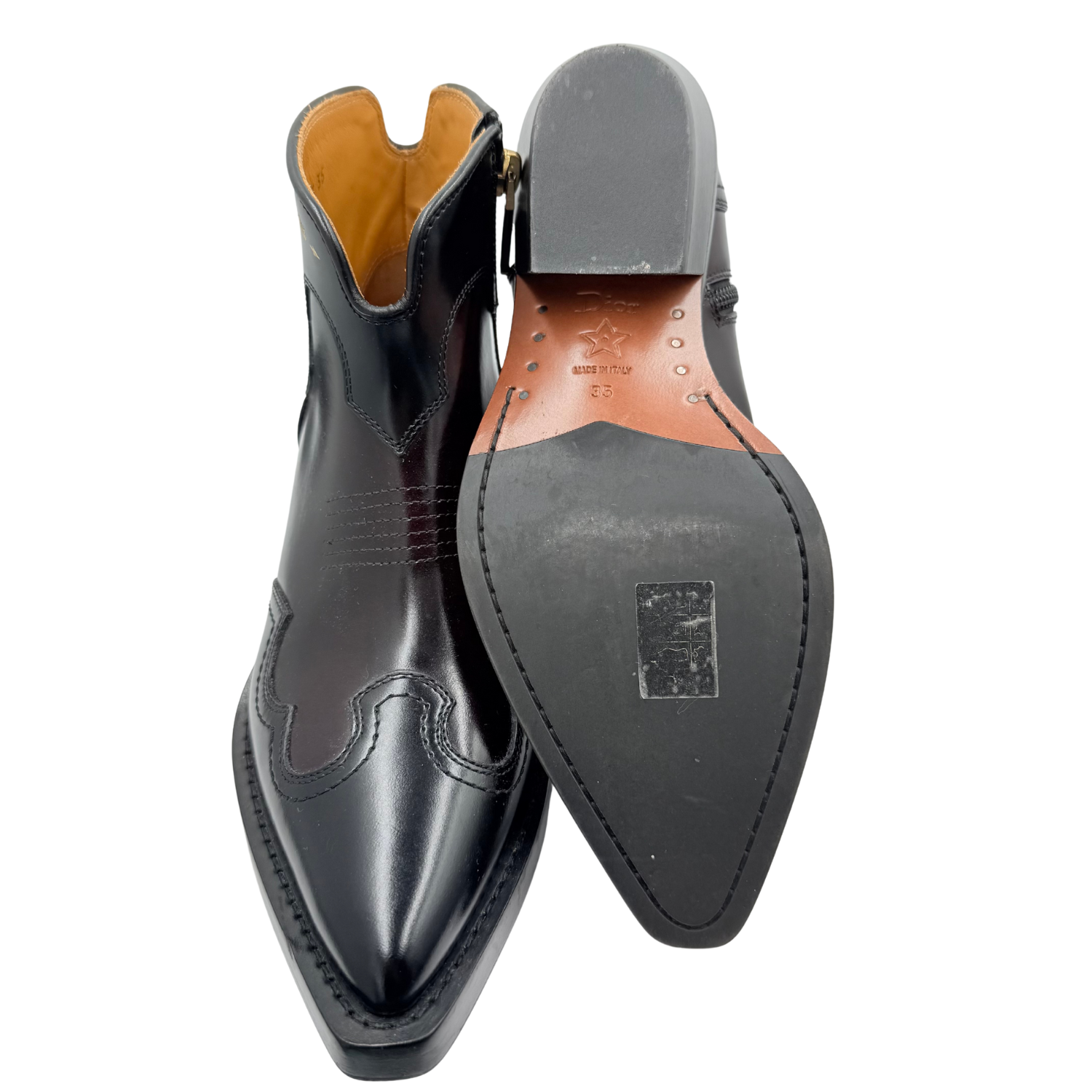 Christian Dior Western Boots Deep Amaranth