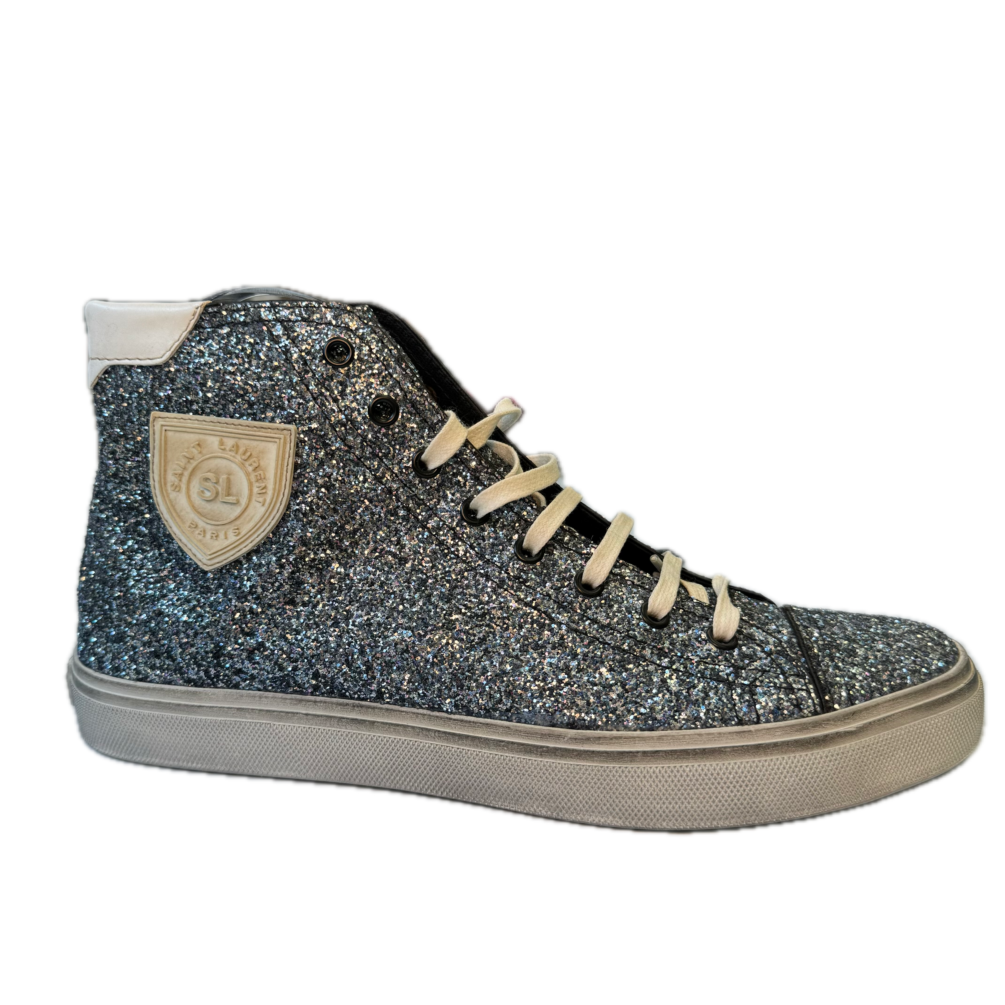 Saint Laurent Glitter Bedford Hightops